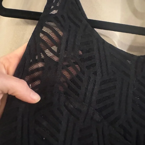 Material Girl Black Sleeveless Maxi Dress with Textured Bodice - Picture 2 of 10